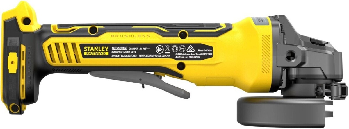BLACK & DECKER 18V V20 125mm Brushless Angle Grinder | SFMCG700B-XJ | 18 V | Lithium-ion technology (Attēls 3)