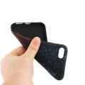 TakeMe Cosmic TPU matēts mīksts azmugures maks priekš Apple iPhone Xs Max Zils/Rozā (Attēls 4)