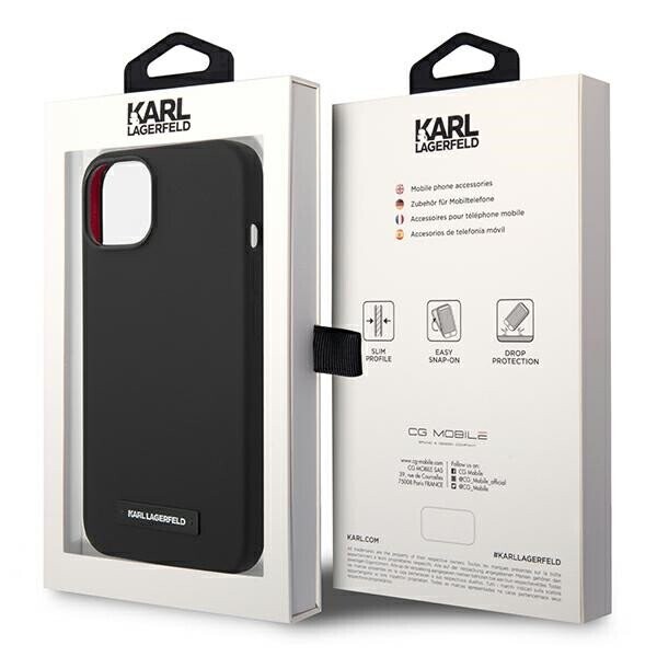 Karl Lagerfeld KLHMP14SSLMP1K iPhone 14 6,1" hardcase czarny|black Silicone Plaque Magsafe (Фото 8)