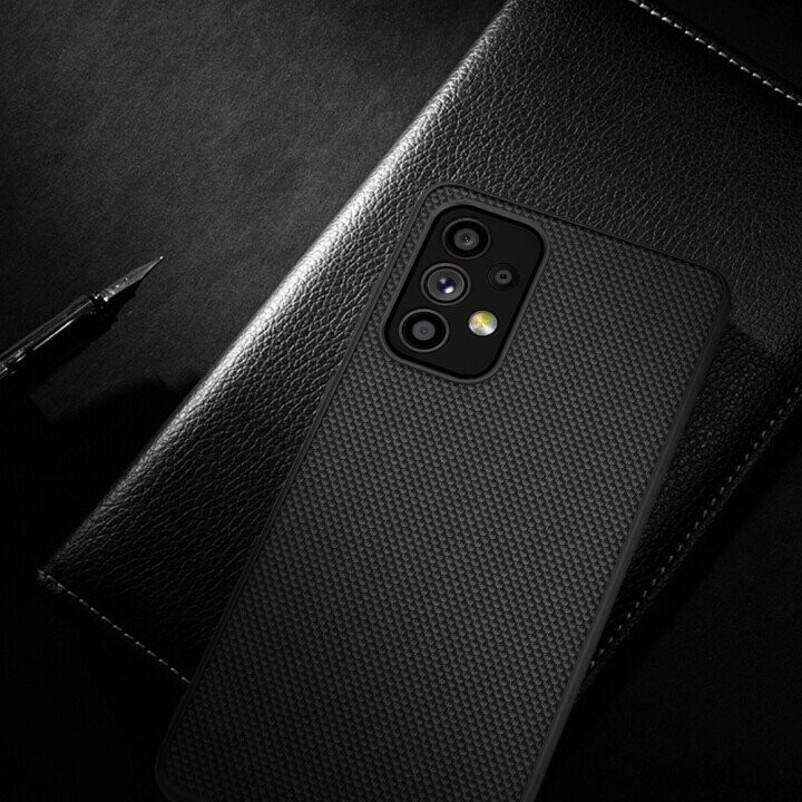 Nillkin Textured Case durable reinforced case with gel frame and nylon back for Samsung Galaxy A73 black (Attēls 23)