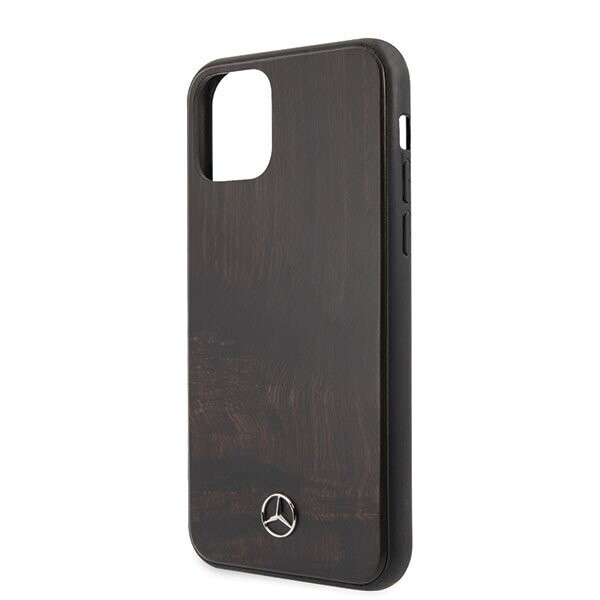 Mercedes MEHCN58VWOBR iPhone 11 Pro hard case brązowy|brown Wood Line Rosewood (Attēls 3)