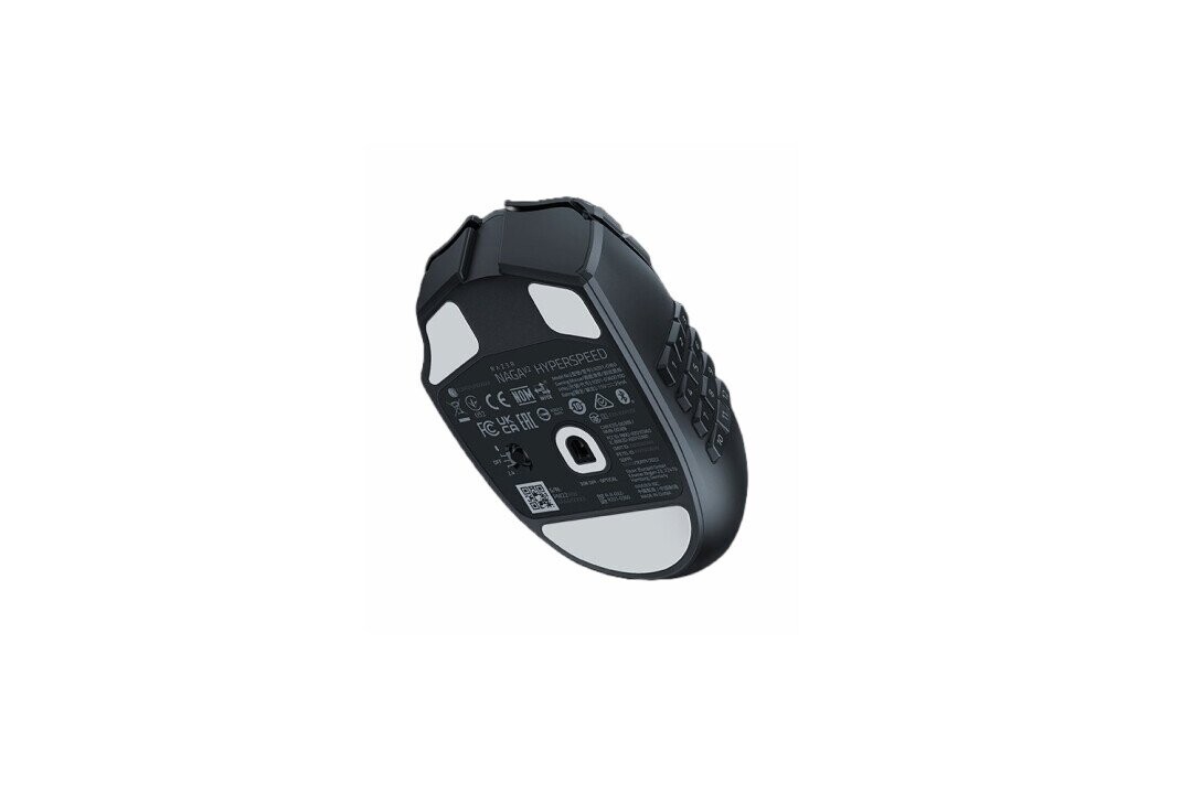 Razer Naga V2 HyperSpeed Gaming Mouse, 2.4GHz, Bluetooth, 	Wireless, Black (Attēls 3)