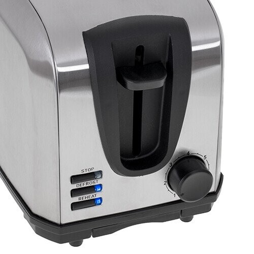 Adler Toaster AD 3222 Power 700 W, Number of slots 2, Housing material Stainless steel, Silver (Attēls 5)