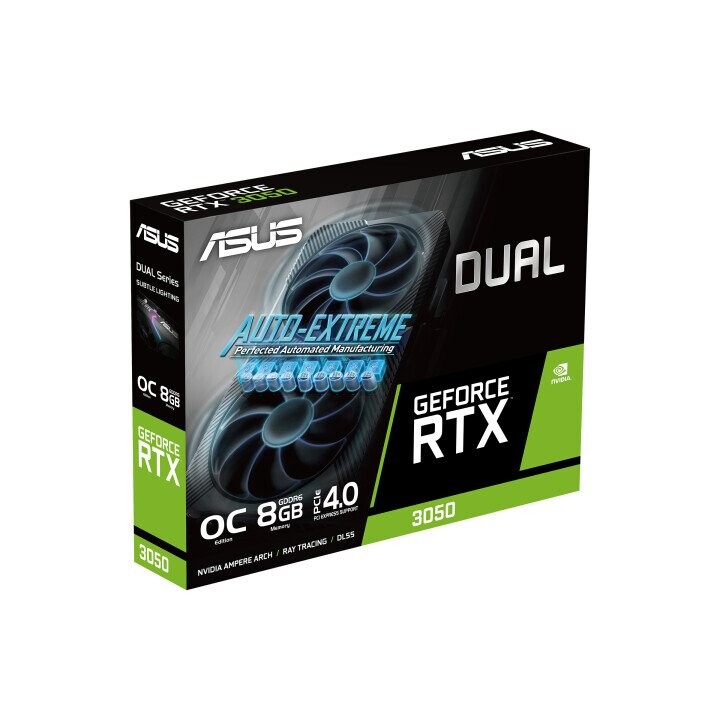 ASUS Dual -RTX3050-O8G-V2 NVIDIA GeForce RTX 3050 8 GB GDDR6 (Attēls 12)
