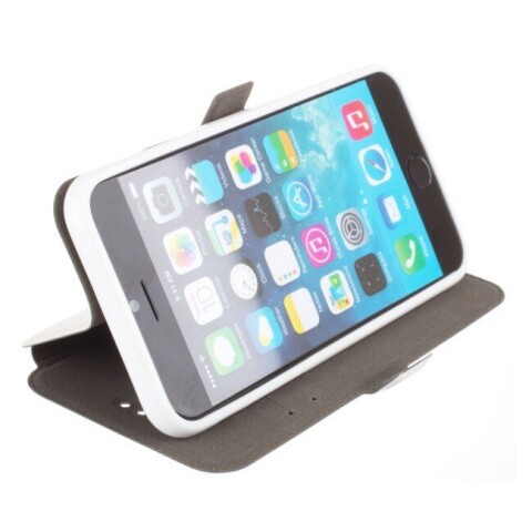 Telone Супер тонкий Чехол-книжка со стендом Apple iPhone 6 4.7inch Белый (Фото 4)