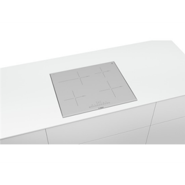 Bosch Hob PIF672FB1E Induction, Number of burners/cooking zones 4, White, Display, Timer (Attēls 1)