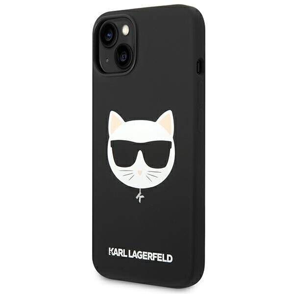 Karl Lagerfeld KLHMP14MSLCHBK iPhone 14 Plus 6,7" hardcase czarny|black Silicone Choupette Head Magsafe (Attēls 2)