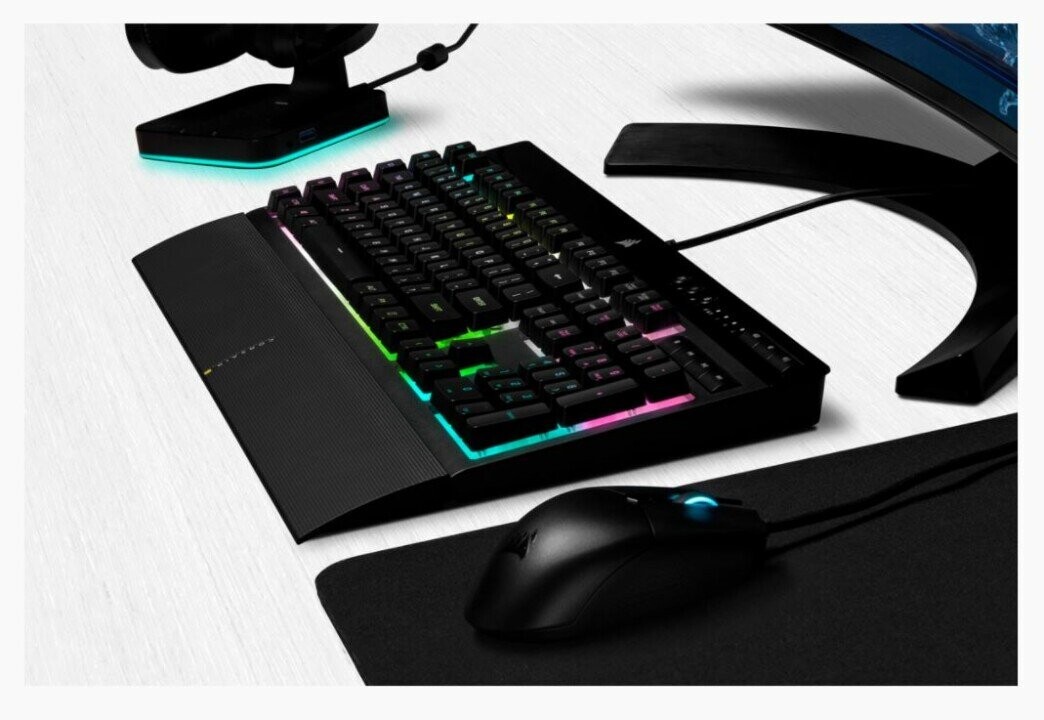 Corsair K55 RGB PRO XT Gaming Keyboard, RGB LED light, NA, Wired, Black (Фото 2)