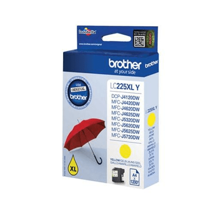 Brother LC225XLY Ink Cartridge, Yellow (Фото 1)