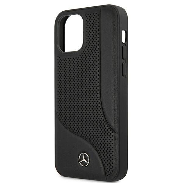 Mercedes MEHCP12SCDOBK iPhone 12 mini 5,4" czarny|black hardcase Leather Perforated Area (Attēls 6)