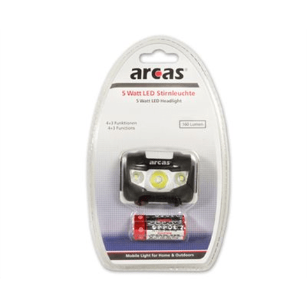 Arcas Headlight ARC5 1 LED+2 Flood light LEDs, 5 W, 160 lm, 4+3 light functions (Фото 2)