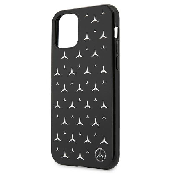 Mercedes MEHCN61ESPBK iPhone 11 6,1" | Xr czarny|black hardcase Silver Stars Pattern (Attēls 3)