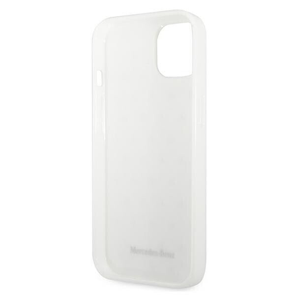 Mercedes MEHCP13MESPWH iPhone 13 6,1" biały|white hardcase Silver Stars Pattern (Attēls 7)