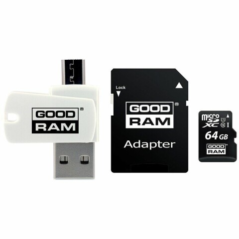 GOODRAM 64GB MicroSDXC with adapter (Attēls 1)