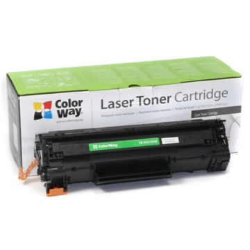 ColorWay Econom Toner Cartridge, Black, HP CB435A/CB436A/CE285A; Canon 712/713/725 (Attēls 1)