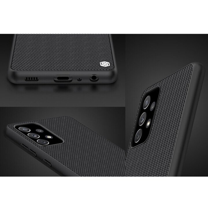 Nillkin Textured Case rugged cover with gel frame and nylon on the back Samsung Galaxy A72 4G black (Attēls 11)