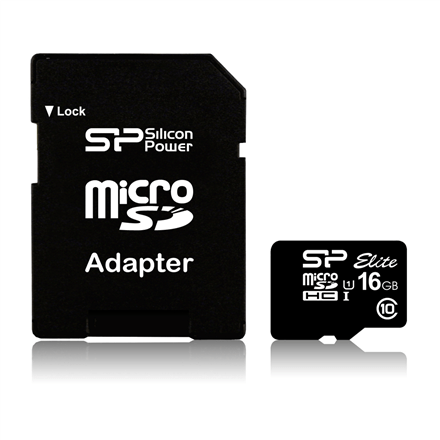 Silicon Power Elite UHS-I 16 GB, MicroSDHC, Flash memory class 10, SD adapter (Фото 6)
