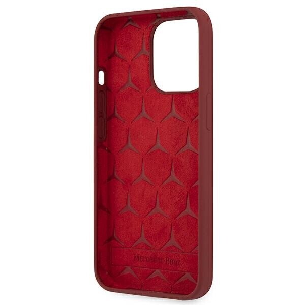 Mercedes MEHCP13XSILRE iPhone 13 Pro Max 6,7" czerwony|red hardcase Silicone Line (Фото 7)