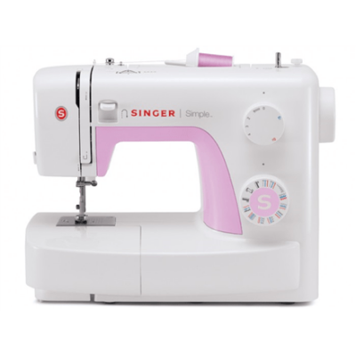 Sewing machine Singer SIMPLE 3223 White/Pink, Number of stitches 23, Number of buttonholes 1, (Фото 1)