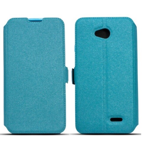 Telone Супер тонкий Чехол-книжка со стендом HTC Desire 825 Синий (Фото 2)