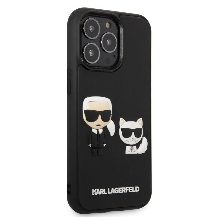 Karl Lagerfeld and Choupette 3D Case for iPhone 13 Pro Black (Фото 2)