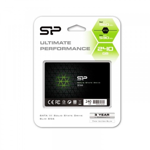 Silicon Power S56 240 GB, SSD form factor 2.5", SSD interface SATA, Write speed 530 MB/s, Read speed 560 MB/s (Attēls 2)