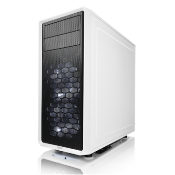 Fractal Design Focus G FD-CA-FOCUS-WT-W Side window, Left side panel - Tempered Glass, White, ATX, Power supply included No (Attēls 1)