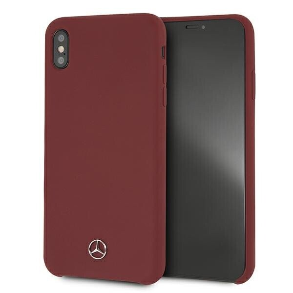 Mercedes MEHCI65SILRE iPhone Xs Max czerwony|red hardcase Silicone Line (Фото 1)