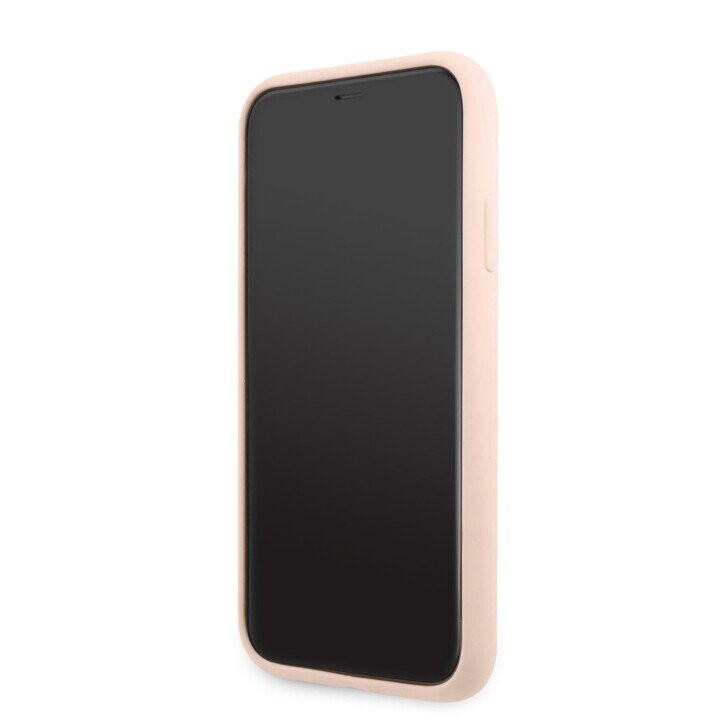 Guess Silicone Line Triangle Case for iPhone 11 Pink (Attēls 3)