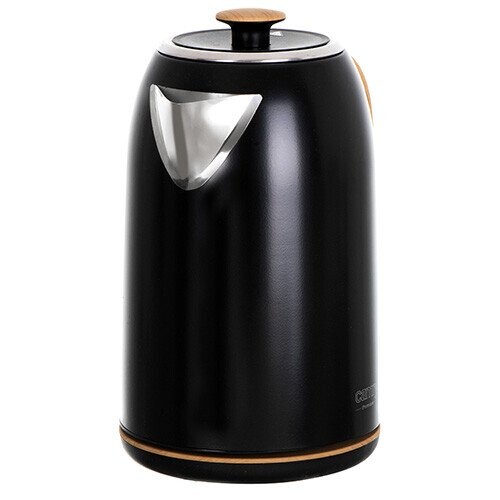 Camry Kettle CR 1342 Electric, 2200 W, 1.7 L, Stainless steel, 360° rotational base, Black (Attēls 2)