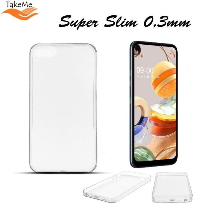 TakeMe Ultra Slim 0.3mm Back Case K61 super plāns telefona apvalks Caurspīdīgs (Attēls 1)