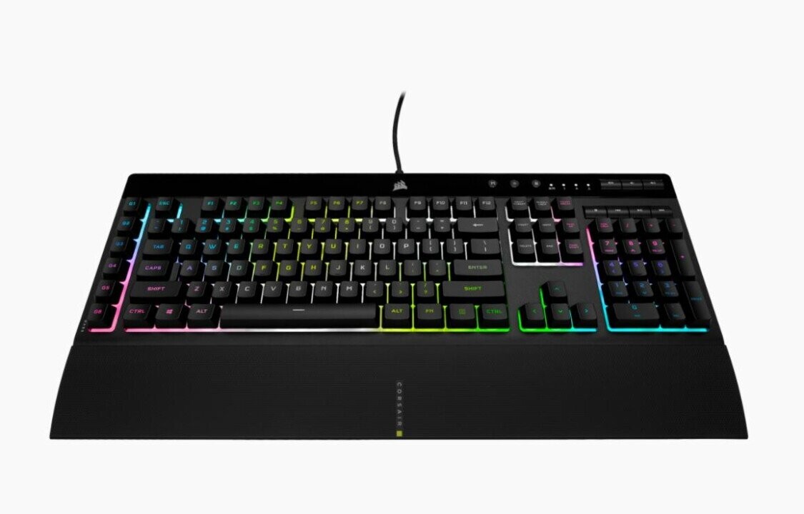 Corsair K55 RGB PRO XT Gaming Keyboard, RGB LED light, NA, Wired, Black (Фото 4)
