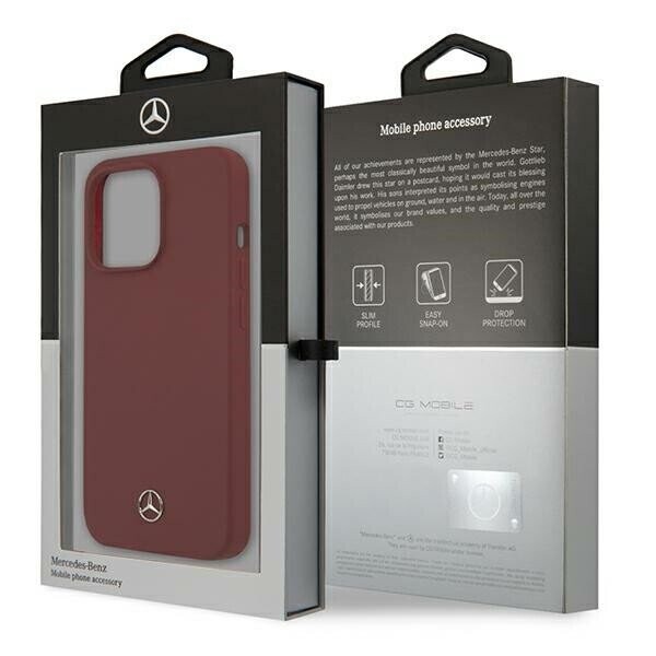 Mercedes MEHCP13XSILRE iPhone 13 Pro Max 6,7" czerwony|red hardcase Silicone Line (Attēls 8)