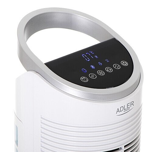 Adler AD 7855	 Tower Air Cooler, Number of speeds 3, 60 W, Oscillation, Diameter 30 cm, White (Фото 4)