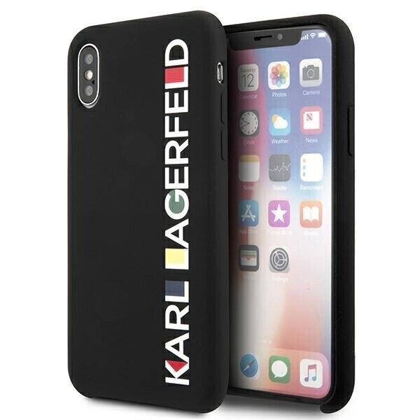 Karl Lagerfeld KLHCPXBHWHBK iPhone X|XS hardcase czarny|black Glossy Bauhaus (Attēls 1)