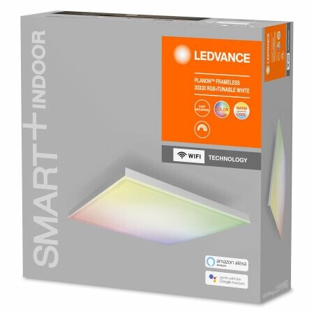Ledvance SMART+ WiFi Planon Frameless Square  RGBW  20W 110° 3000-6500K 300x300mm, White (Attēls 1)