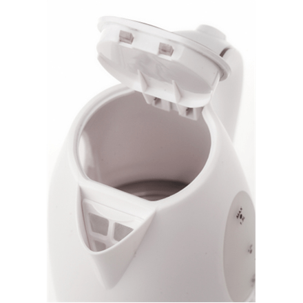 Adler AD 1207 Standard kettle, Plastic, White, 2000 W, 1.5 L, 360° rotational base (Attēls 4)