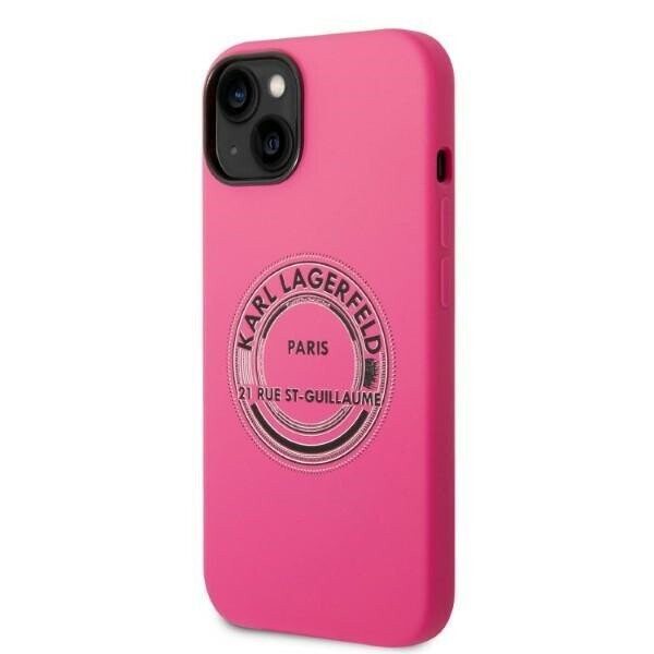 Karl Lagerfeld KLHCP14SSRSGRCF iPhone 14 6,1" hardcase różowy|pink Silicone RSG (Attēls 2)