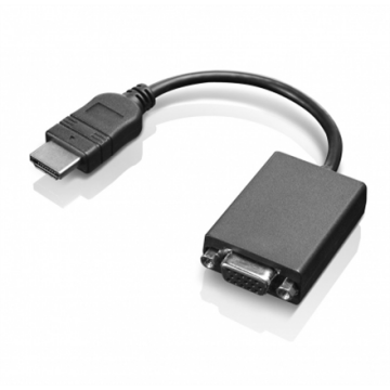 Lenovo HDMI to VGA 0.2 m, Black, Adapter (Фото 2)