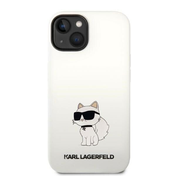 Karl Lagerfeld KLHMP14MSNCHBCH iPhone 14 Plus 6,7" hardcase biały|white Silicone Choupette MagSafe (Attēls 3)