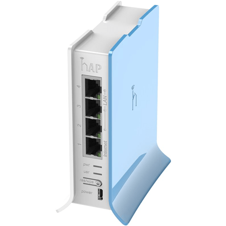 MikroTik RB941-2nD-TC hAP Lite Access Point Wi-Fi, 802.11b/g/n, 2.4 GHz, Web-based management, (Attēls 1)