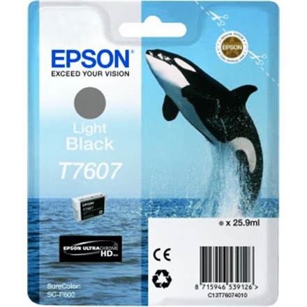 Epson T7607 Ink Cartridge, Light Black (Фото 1)
