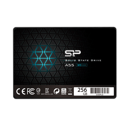 Silicon Power A55 256 GB, SSD form factor 2.5", SSD interface SATA, Write speed 450 MB/s, Read speed 550 MB/s (Фото 1)