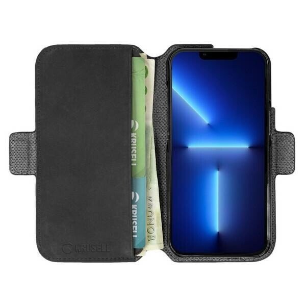 Krusell PhoneWallet Leather iPhone 13 Pro 6.1" czarny|black 62395 (Фото 4)