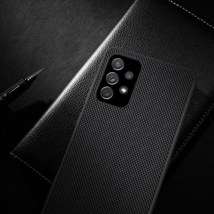Nillkin Textured Case rugged cover with gel frame and nylon on the back Samsung Galaxy A72 4G black (Attēls 15)