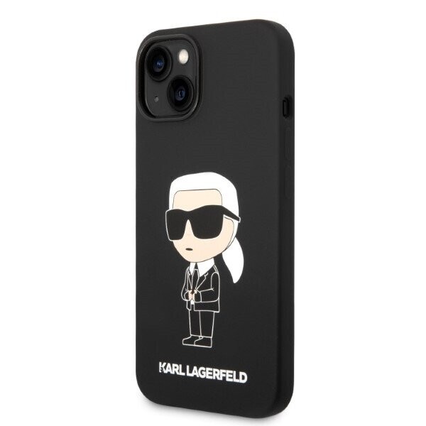 Karl Lagerfeld KLHMP14SSNIKBCK iPhone 14 6,1" hardcase czarny|black Silicone Ikonik Magsafe (Attēls 2)