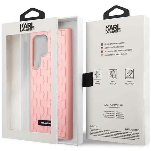 Karl Lagerfeld KLHCS23LRUPKLPP S23 Ultra S918 hardcase różowy|pink 3D Monogram (Attēls 5)
