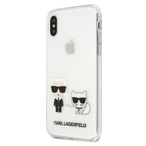 Karl Lagerfeld KLHCPXCKTR iPhone X|Xs hardcase Transparent Karl & Choupette (Attēls 2)
