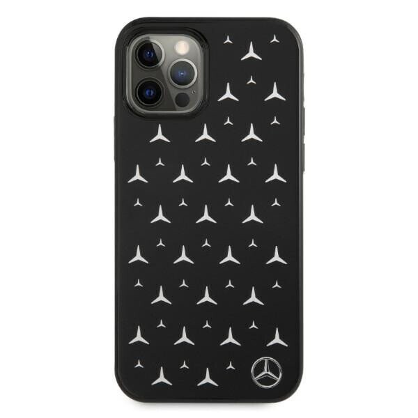 Mercedes MEHCP12LESPBK iPhone 12 Pro Max 6,7" czarny|black hardcase Silver Stars Pattern (Attēls 3)