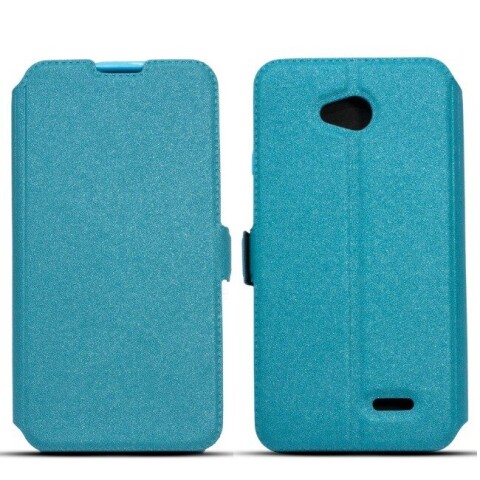 Telone Супер тонкий Чехол-книжка со стендом LG D315 Optimus F70 Синий (Фото 2)